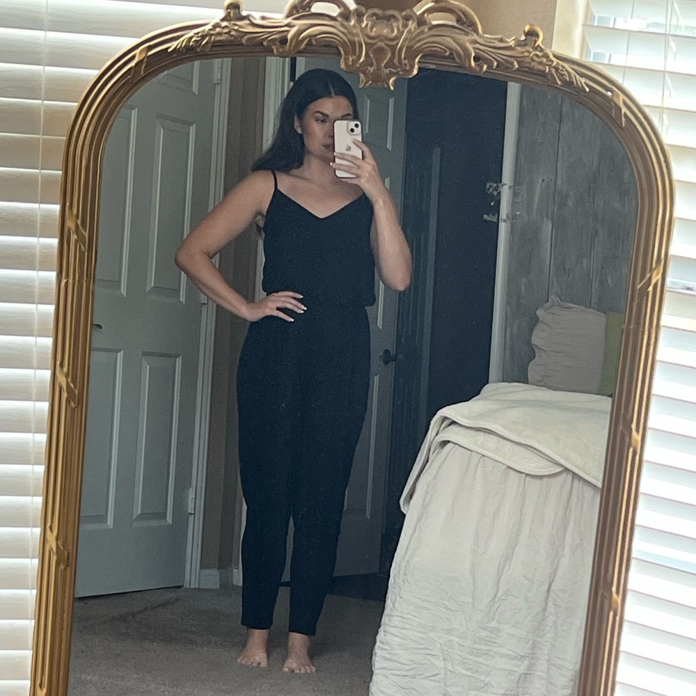 Black casual jumpsuit